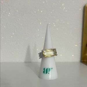Elegant Yellow Gemstone Ring